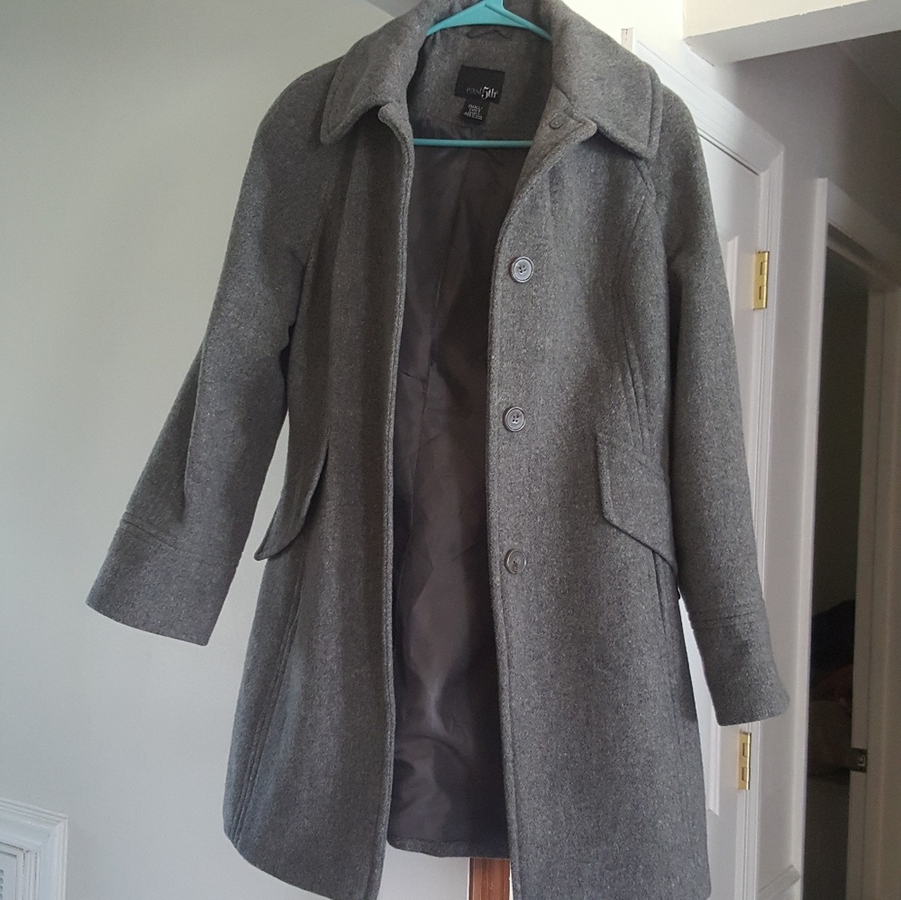 Grey Peacoat